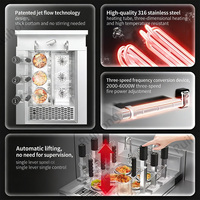 Cuiseur à pâtes multifonctionnel en acier inoxydable 9000W, chauffage rapide, équipement de restauration professionnelle, levage automatique