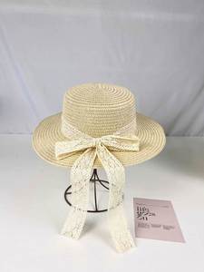 Chapeau Bob en Paille Pliable Anti-UV avec Nœud en Velours Côtelé pour <span class=keywords><strong>Femme</strong></span>, à Large Bord, Idéal pour l'Été et les Voyages - Product Image 4
