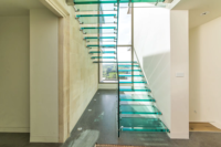Escalier flottant en verre trempé stratifié de sécurité LED CBMmart avec certificat SGCC/CE/AS NZS2208