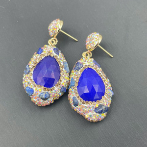 Ensemble de bijoux pour femmes, plaqué or, de haute qualité, style chrétien bohème western, avec perles de culture d'eau douce turquoise, vente en gros - Product Image 6