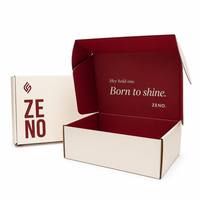 Cajas de Envío Corrugadas de Lujo Personalizadas al por Mayor, Rojas, Varios Tamaños, Pequeñas, Medianas, Grandes, Cajas de Cartón Corrugado para Envíos Postales con Logotipo