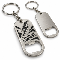 Décapsuleur personnalisé en métal pour entreprise, porte-clés avec logo personnalisé, cadeau promotionnel en gros, fournisseur et fabricant de porte-clés en vrac