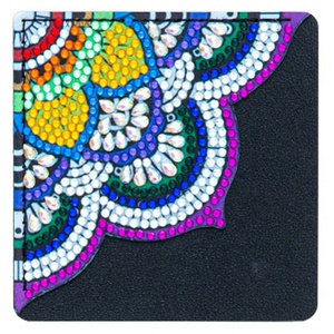1 Stück DIY 5D Mandala Diamond Art Dreieck Leder Ecke Buch markierungen Lesezeichen Ärmel DIY Diamant Gemälde - Product Image 1