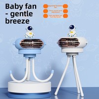 Ventilateur électrique pieuvre sans pales, rechargeable par USB, portable, pour l'extérieur, poussettes de bébé, mini taille