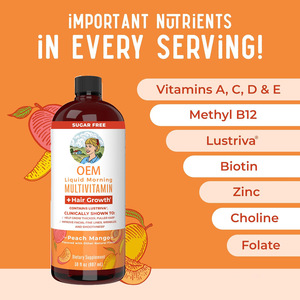 Integratore Multivitaminico Liquido Orale Senza Zucchero per Adulti con Acido Folico e Vitamina E, 880ml, OEM, per Amazon e Commercio Transfrontaliero - Product Image 2