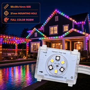Iluminación Navideña Permanente Jellyfish de 48V, 20mm UCS2904, Fuente de Luz Puntual de Píxeles LED RGBW de 6 LED para Interiores y Exteriores - Product Image 1