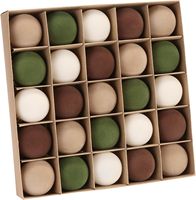 Boules de Noël en velours Sea Team, diamètre 8 cm, ensemble de luxe de 16 boules mélangées, style nordique, colorées, mignonnes, délicates, scintillantes