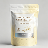 Sachet de poudre protéinée en vrac, compatible congélateur, pour petites entreprises, emballage personnalisé pour le stockage de poudre de BCAA congelée