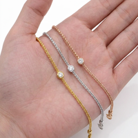 QX Maßgefertigtes Bestseller Rhodium-Plattiertes 925 Sterling Silber Zirkon Charm Kubanische Gliederkette Armband & Armreif für Damen Geschenk OEM/ODM