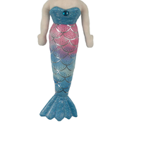 Poupée sirène en peluche douce filles coton tissu mer-maid jouets de poupée en peluche