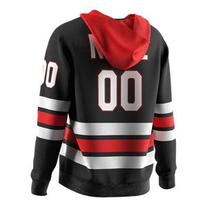Maillot de Hockey à Capuche Brodé Oversize pour Homme et Femme – Tenue d'Équipe de Hockey sur Glace à Manches Longues – Design Tendance et Abordable - Product Image 4