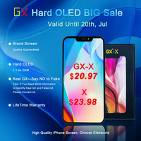 Écrans LCD de téléphone portable OLED GX rigides en gros pour iPhone X XR 11 12 Pro Max – Remplacement d'écran tactile LCD