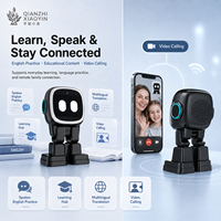 Robot Desktop AI Q100, Robot Pendamping Pintar Berjalan Dua Kaki, Layar Sentuh 2.4 Inci, Panggilan Video, Interaksi Suara, Mainan Grosir