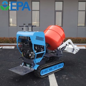 New Diesel Cement Mixer Machine Mini Portable Crawler With <b>Tracks</b> Self Loading Portable - Product Image 4