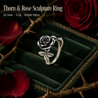 Bague en cuivre plaqué argent antique, fleur de rose 3D, ajustable, ouverte, pour femme, bijoux de mode floraux vintage