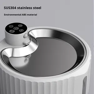 Fontaine à eau automatique sans fil <span class=keywords><strong>pour</strong></span> chat et <span class=keywords><strong>chien</strong></span>, 95 oz/2,8 L, en acier inoxydable, bol à eau potable <span class=keywords><strong>pour</strong></span> animaux de compagnie, capteur, alimentation électrique, 3 modes de fonctionnement - Product Image 2