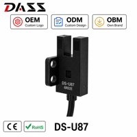 Sensor Inframerah Tipe Slot Fotoelektrik DASS U-shaped Grosir DS-U87 5-24V DC Respon Frekuensi Tinggi
