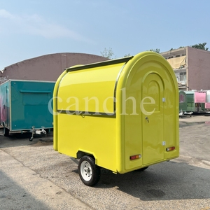 BBQ Food Truck extraíble blanco Carros de comida móviles tralier de comida móvil & Truck remolque de venta de perritos calientes - Product Image 5