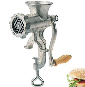 Comercio Exterior Transfronterizo No. 10 Molinillos <span class=keywords><strong>de</strong></span> <span class=keywords><strong>Carne</strong></span> Manuales <span class=keywords><strong>de</strong></span> Hierro Fundido con Recubrimiento <span class=keywords><strong>de</strong></span> Estaño, para Uso Doméstico, con Manivela para Hacer Salchichas - Product Image 1