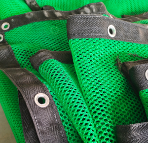 רשת פוליאתילן מותאמת אישית להגנה מפני רוח, חול וחצץ, רשת צפופה ירוקה וגמישה להפחתת אבק, דגם A18 - Product Image 1