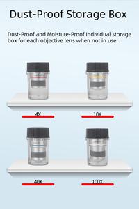 PEXMART OEM 맞춤형 생물학적 현미경에 대한 3 년 보증 185 무색 구리 대물 렌즈 - Product Image 6