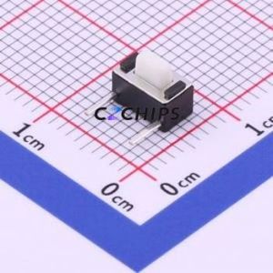 TC-1101DE-B-<b>D</b> Tactile Switch Through hole Component THT Switch Single Pole Single Throw Rectangle Button 1.6N Right Angle Insert - Product Image 1