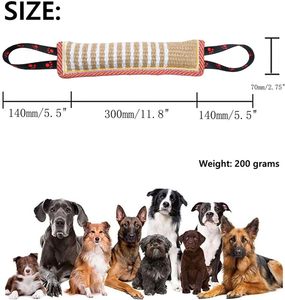 Köpek sert jüt Bite yastık römorkör oyuncak dayanıklı eğitim ekipmanları yavru köpekler büyük ve küçük köpekler için interaktif çiğneme oyuncağı