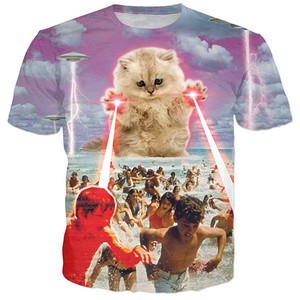 Custom for Short Sleeve <strong>Blouse</strong> Men Oversized T-shirt <strong>Smart</strong> Casual Novelty Patriotic Soft O-Neck Regular Fit Polyester 3D Printed - Product Image 2