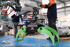 <span class=keywords><strong>Pince</strong></span> hydraulique de sylviculture, grippage de rondin pour l'excavatrice SK60-C SK55-C - Product Image 5