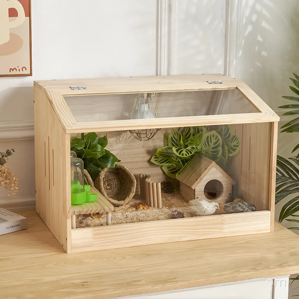 Maatwerk Hout Hamster Kooi Rutin Kip Nest Constante Temperatuur Landt