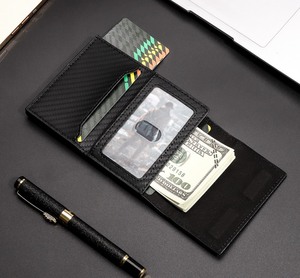 กระเป๋าสตางค์ใส่บัตรเครดิตแบบบาง Minibook Smart Business ทำจากหนัง PU ป้องกันการโจรกรรมข้อมูล RFID พร้อมช่องใส่ Airtag สำหรับใส่ในกระเป๋าหน้า - Product Image 2