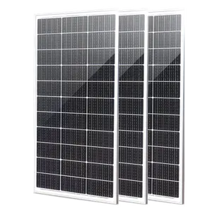 Solar panel 100W 12V Glass olar panels 200W 300W 400W mono kristallines Solar panel 100Watt ideal für RV Gartenhaus boot