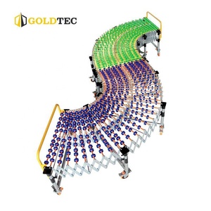 Goldtec industriële vrachtwagen laad- en losrollenbaanproductie, uitgebreide zwaartekrachtrolbaan, flexibele rollenbaan - Product Image 5