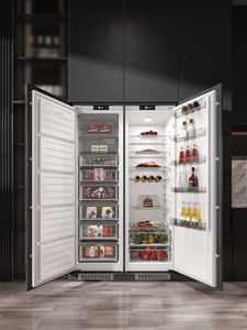 Réfrigérateur-congélateur électrique sans givre, à porte française, <span class=keywords><strong>encastrable</strong></span>, haut, 529L, usage domestique, hôtelier, commercial, économe en énergie, faible consommation - Product Image 2