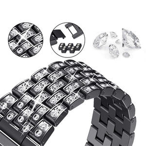 Cinturino di Lusso con Diamanti per Smartwatch, Bracciale in Acciaio Inossidabile per <span class=keywords><strong>Apple</strong></span> <span class=keywords><strong>Watch</strong></span> 8 7 <span class=keywords><strong>6</strong></span> 5, Cinturino da Donna per iWatch 38 40 42 44mm - Product Image 5