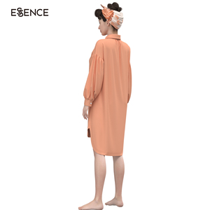 <span class=keywords><strong>Camicia</strong></span> da <span class=keywords><strong>notte</strong></span> a maniche lunghe con <span class=keywords><strong>camicia</strong></span> da <span class=keywords><strong>notte</strong></span> abbottonata morbida Casual di Design 3D per le donne - Product Image 5