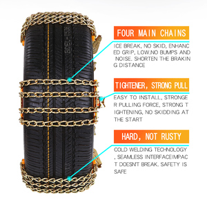 Neumático <span class=keywords><strong>Cadenas</strong></span> de <span class=keywords><strong>nieve</strong></span> Cadena de acero Coche DE EMERGENCIA Cadena antideslizante <span class=keywords><strong>para</strong></span> hielo <span class=keywords><strong>Nieve</strong></span> Barro Carretera Conducción segura Coche Suv Tipo universal - Product Image 3