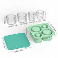 Vente en gros de gobelet écologique 2024 Ice Cube Drinkware Bar Accessoires-4 en 1 Can Cooler avec sublimation Bouteille d'eau Thermos