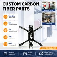 Kits de châssis de drone FPV en fibre de carbone 3K, assortiment de châssis de drone multi-axes en fibre de carbone personnalisés pour quadricoptère de course