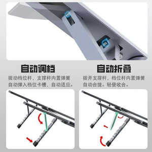All Aluminum Alloy Foldable Laptop <b>Stand</b> Portable <b>Desktop</b> Tablet Support X75 - Product Image 4