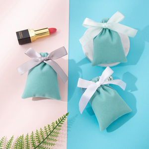 Bolsas de almacenamiento de joyería con cordón de felpa, 15x20cm, 12x15cm, 10x12cm, 7x9cm, 6x13cm, embalaje de regalo de tela rectangular para joyería - Product Image 1