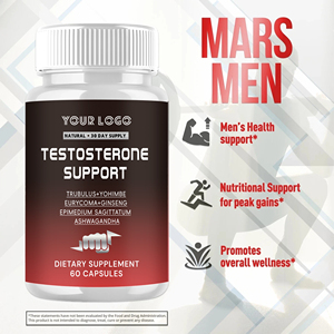 Compléments de vitalité masculine, capsules naturelles de renforcement de la testostérone avec extrait de Tribulus Terrestris, stimulant de la <span class=keywords><strong>libido</strong></span> pour hommes, 60 capsules végétaliennes - Product Image 3