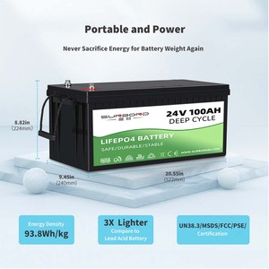 Paquete de Baterías de Iones de Litio Recargables de 24 Voltios Lifepo4 24v 100ah 200ah 300ah 400ah para Sistemas de Almacenamiento de Energía en Embarcaciones Marinas - Product Image 5