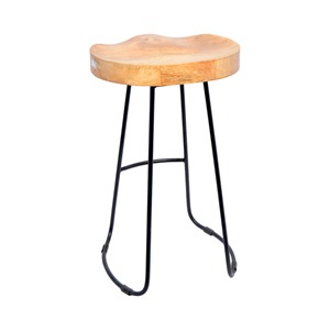 Modern High Quality <b>Dining</b> Bar <b>Stool</b> Stylish Metal Wood Furniture for Kitchen Hotel and Living Room Custom Counter Height - Product Image 4