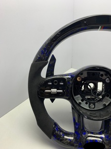 Volant sport personnalisable en cuir et fibre de carbone à 3/4 branches avec boutons multifonctions LED pour <span class=keywords><strong>Mercedes</strong></span> - Product Image 6