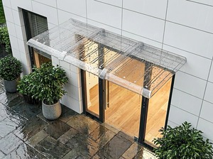 Auvent en polycarbonate Prima Outdoor avec structure en aluminium pour patio, jardin et usage résidentiel - Product Image 5