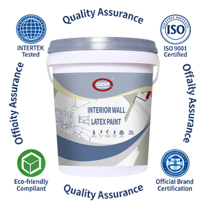 <span class=keywords><strong>Peinture</strong></span> murale au latex blanche Caberry, faible odeur, respirante, <span class=keywords><strong>anti</strong></span>-<span class=keywords><strong>humidité</strong></span>, imperméable pour murs intérieurs - Product Image 4