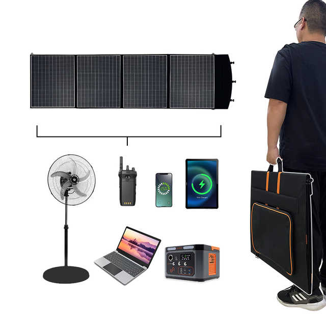 Home Outdoors Waterproof ETFE Portable Foldable Solar Panel Kit 100w 120w 160w 200w 240w 300w 400w Charger for Outdoor Camping