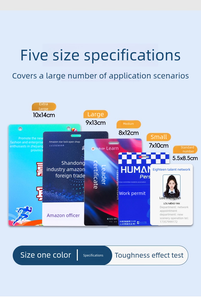 Özelleştirilmiş boyut VIP plastik PVC olay çalışma personeli ID rozet kart kordon ile geçer - Product Image 3