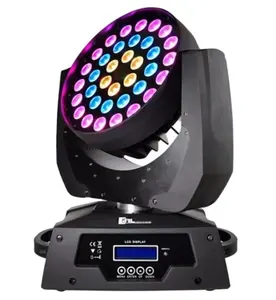 Светодиодный настенный светильник с подвижной головкой, 36 шт. * 10 Вт, полноцветный прибор с зумом для сценического освещения бара